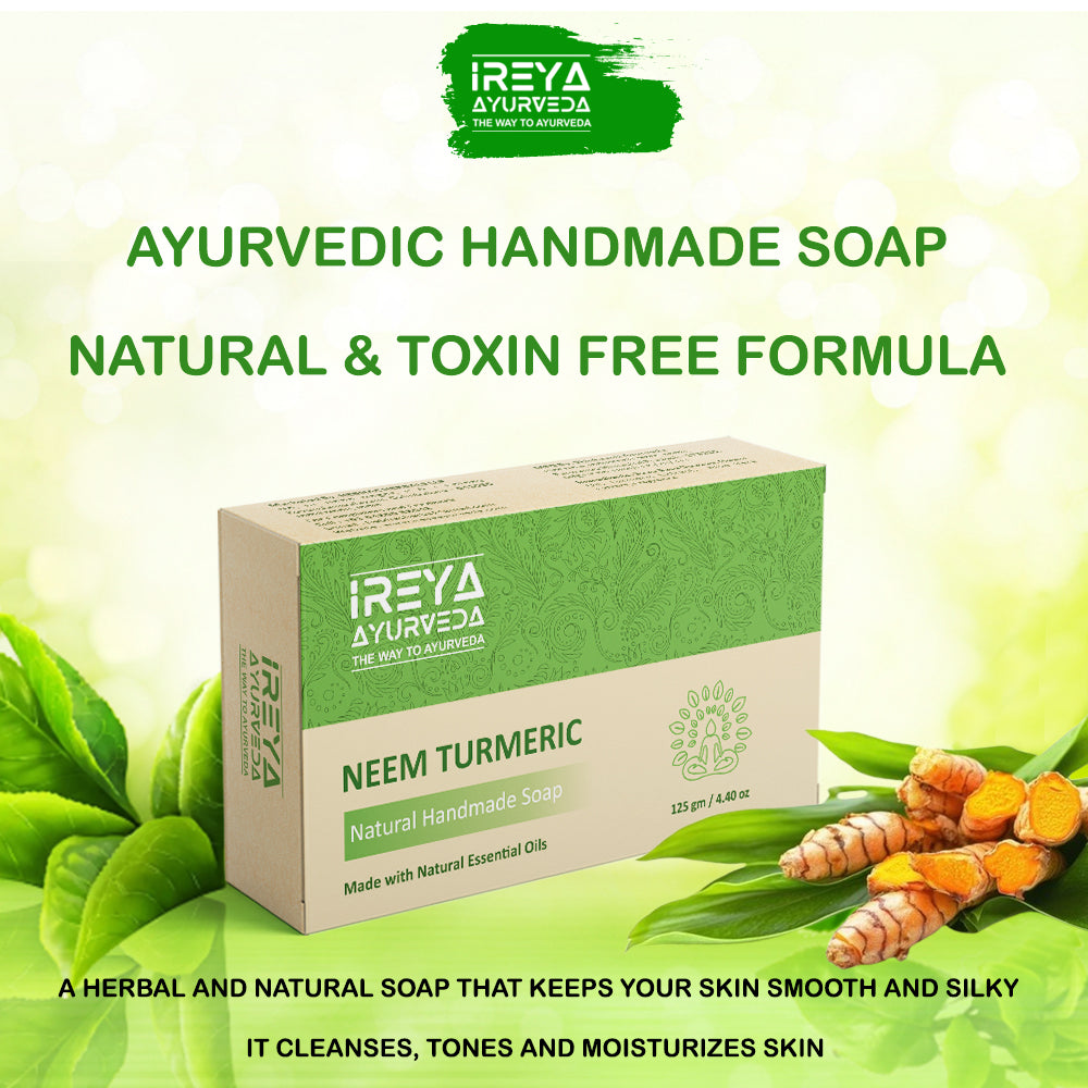 Neem Turmeric Soap Ayurvedic Natural Cleansing Soap