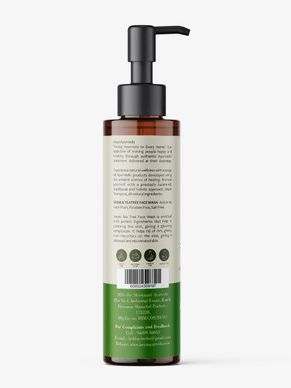 Pack of 2 Neem and Cucumber Face Wash 100ml Each - Ireya Ayurveda