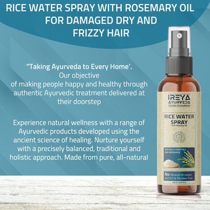 Rice Water Tonner Spray and Conditioner Each 200ml (400ml) - Ireya Ayurveda