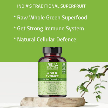 Amla Fruit Extract Capsules - Ireya Ayurveda