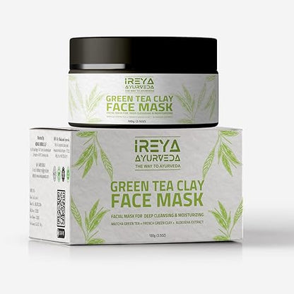 Ireya Ayurveda Green Tea Clay Mask - Ireya Ayurveda