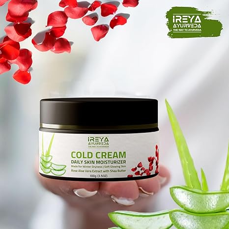 Ireya Ayurveda Moisturizing Cold Cream with Rose & Aloe Vera Extract - Ireya Ayurveda