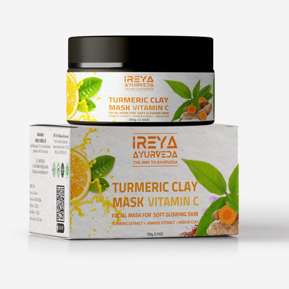 Ireya Ayurveda Turmeric Clay Mask - Ireya Ayurveda