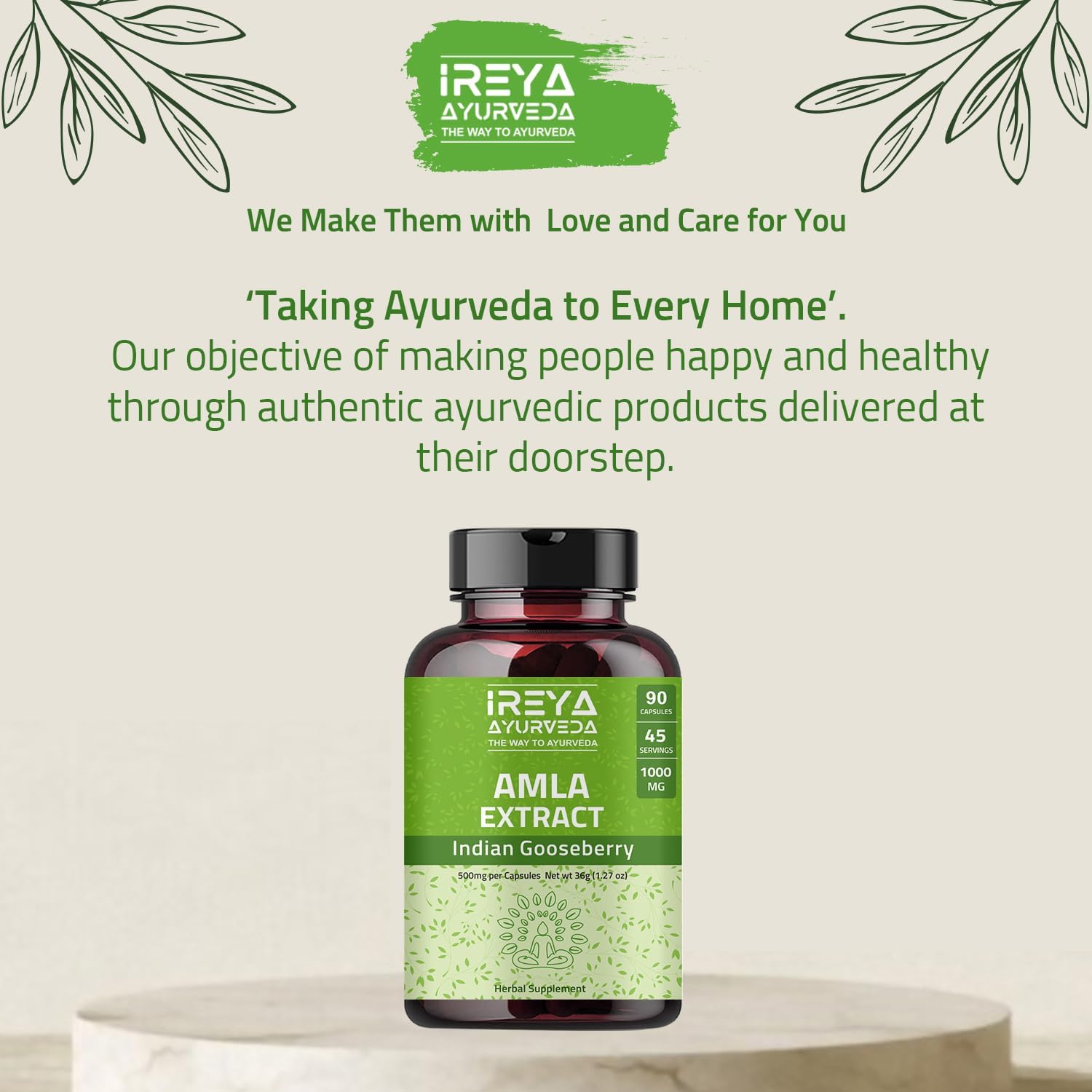 Amla Fruit Extract Capsules - Ireya Ayurveda