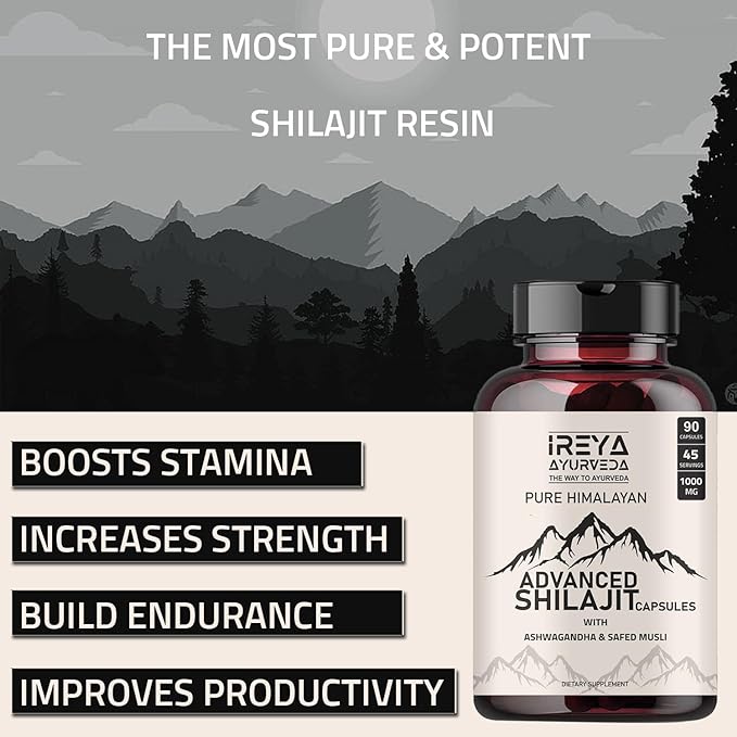 Ireya Ayurveda Shilajit Extract Capsules - Ireya Ayurveda