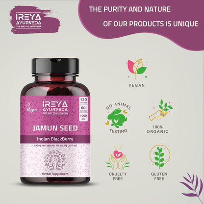 Jamun Seed Capsules - Ireya Ayurveda