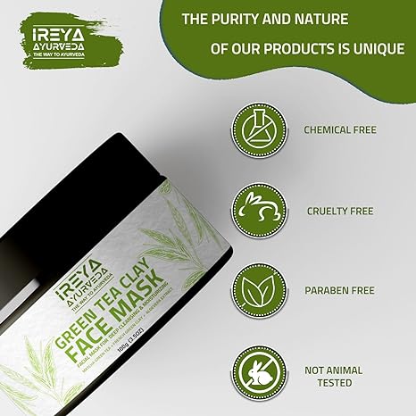 Ireya Ayurveda Green Tea Clay Mask - Ireya Ayurveda