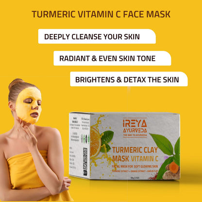 Ireya Ayurveda Turmeric Clay Mask - Ireya Ayurveda