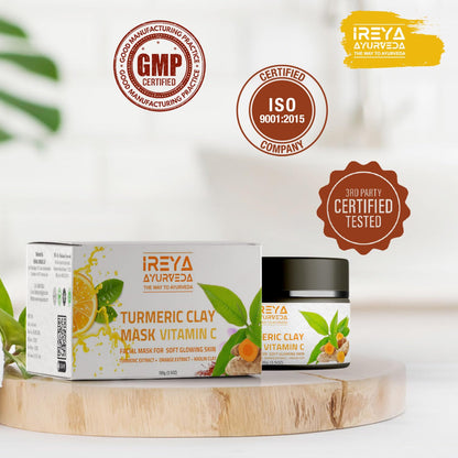 Ireya Ayurveda Turmeric Clay Mask - Ireya Ayurveda