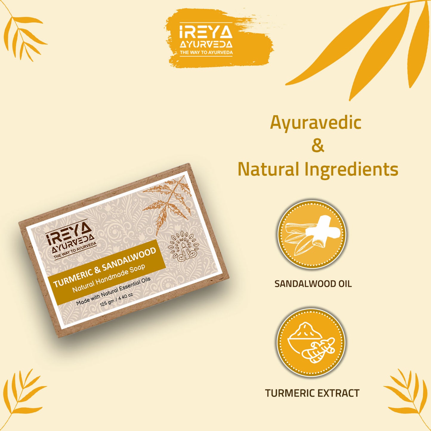 Combo Offer - Handmade Natural Handmade Soaps (pack of 4) - Ireya Ayurveda