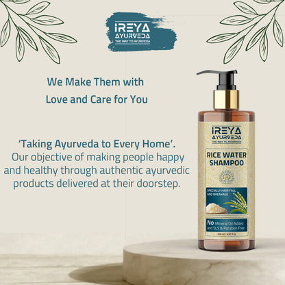 Ireya Organic Rice Water Shampoo - Ireya Ayurveda