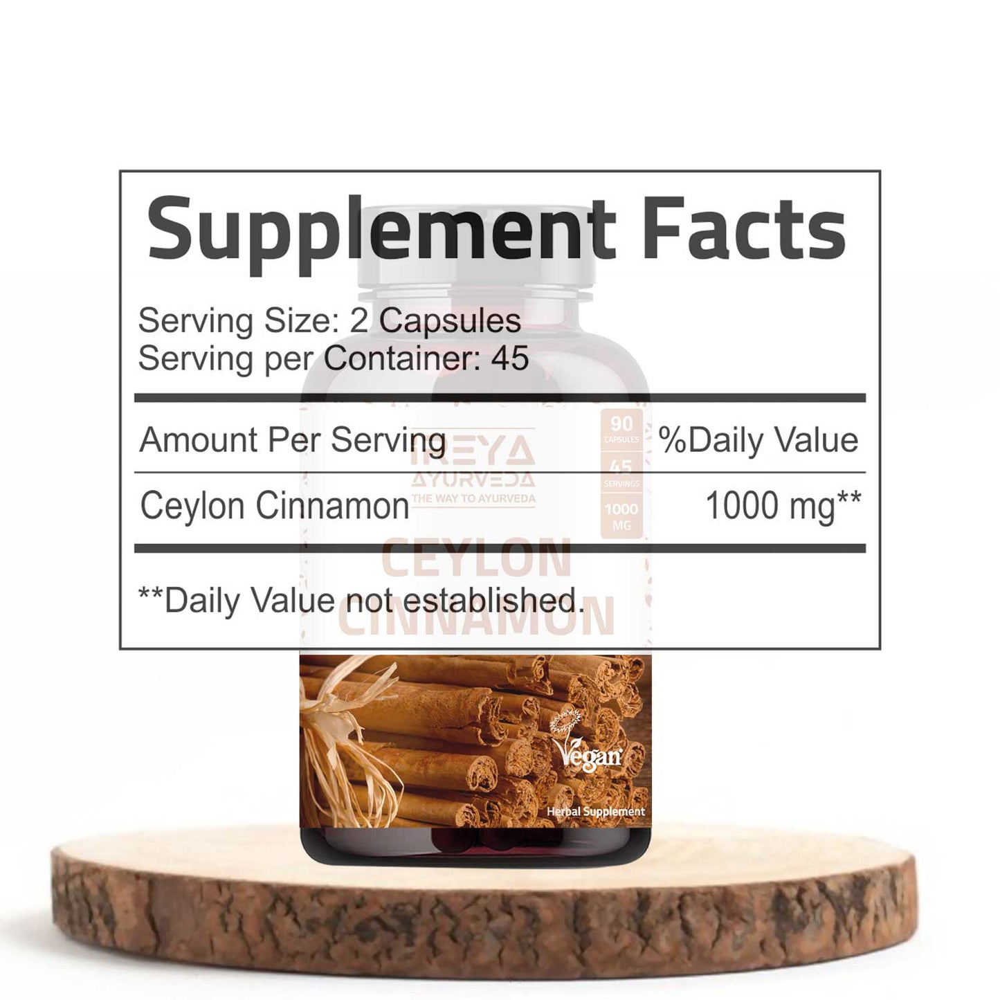 Ceylon Cinnamon Capsules - Ireya Ayurveda