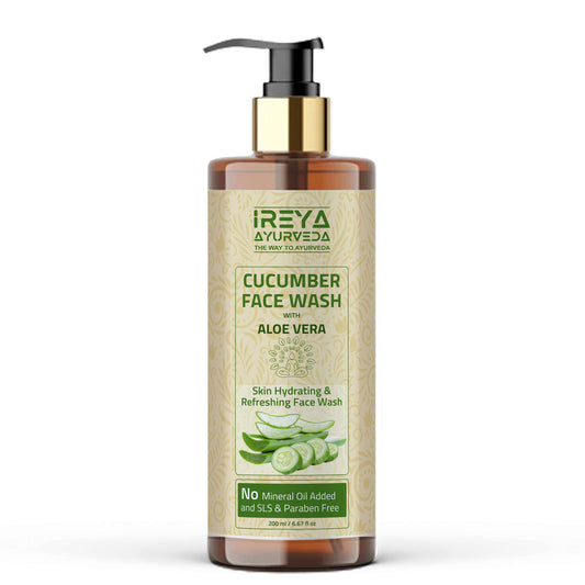 Cucumber Aloe Vera Face Wash - Ireya Ayurveda