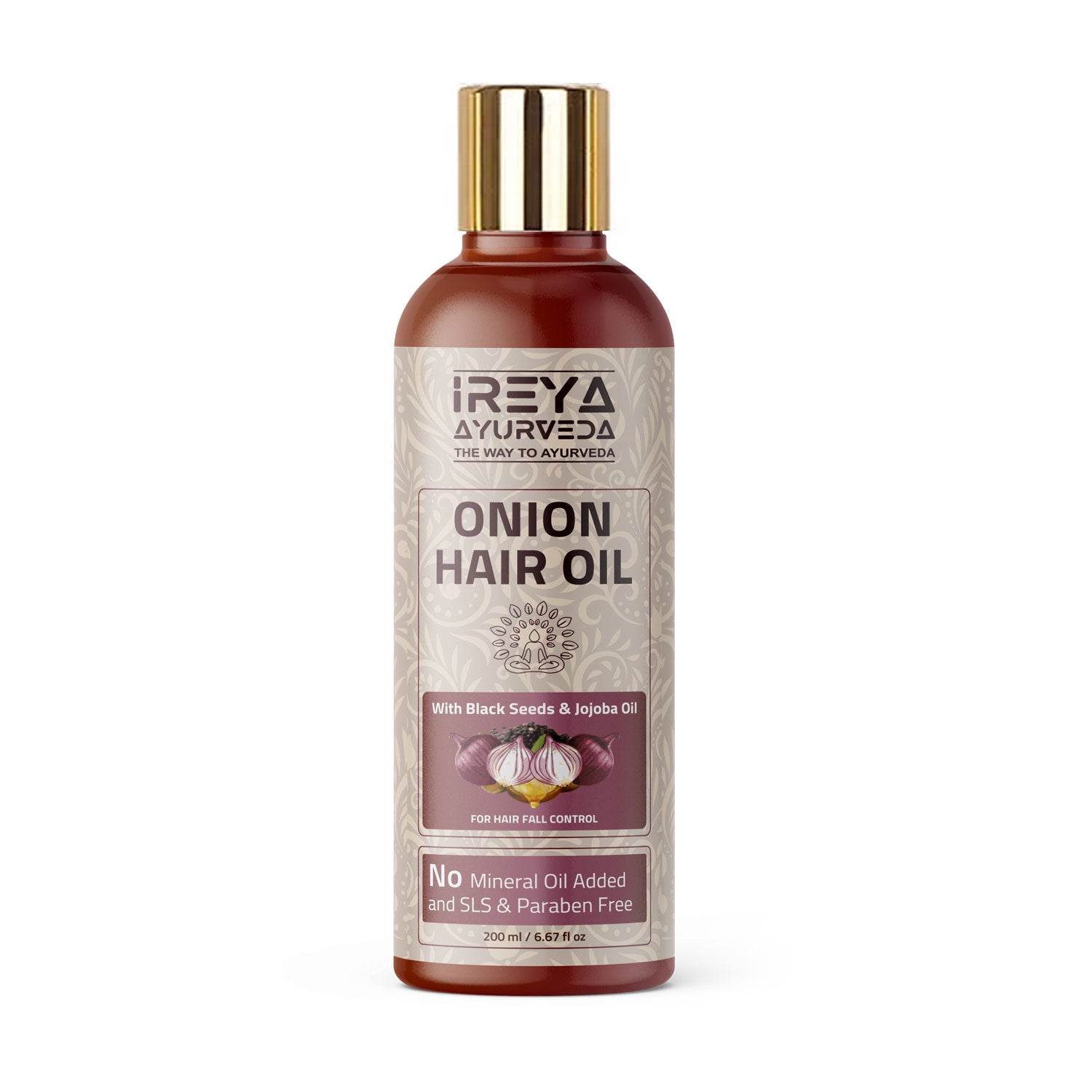 Onion Black Seed Hair Oil - Ireya Ayurveda