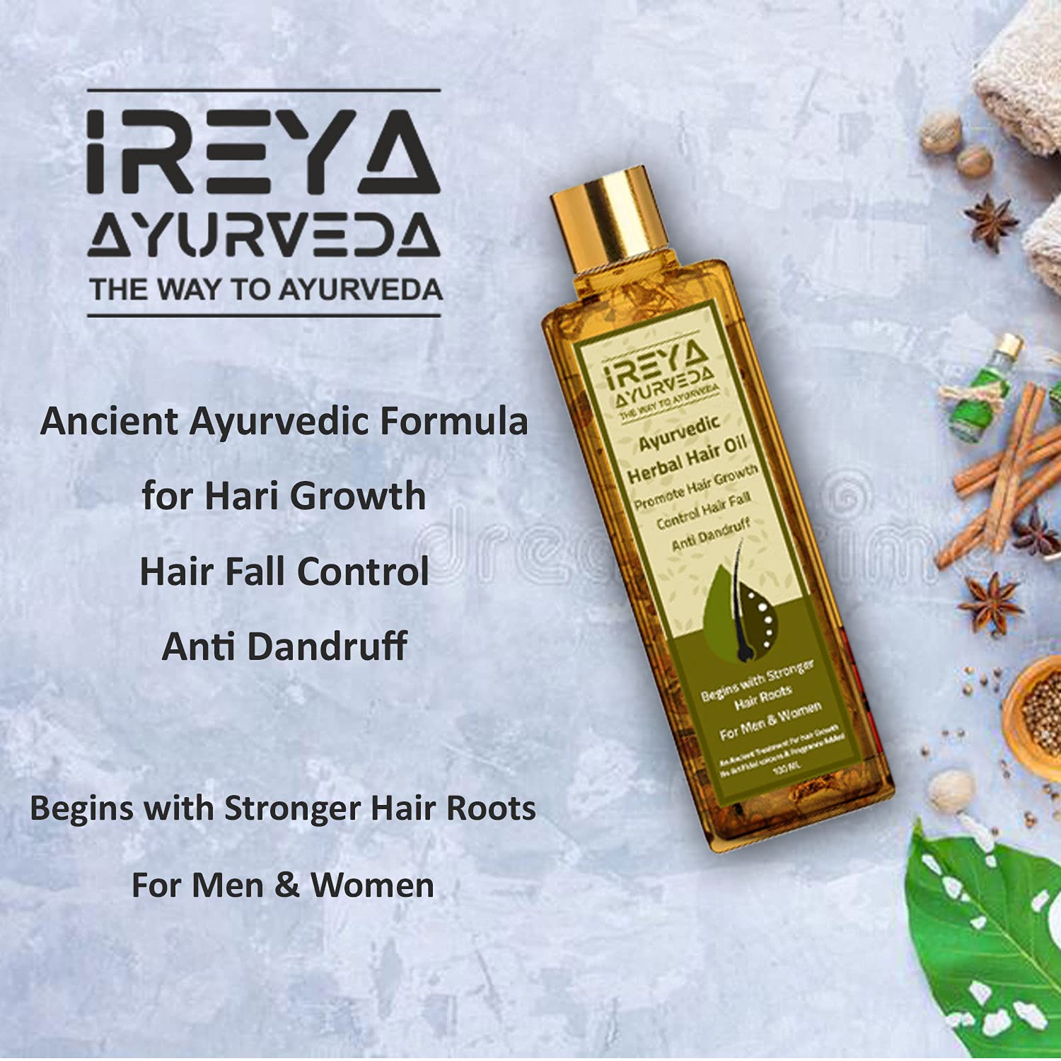 Herbal Hair Oil – Ireya Ayurveda