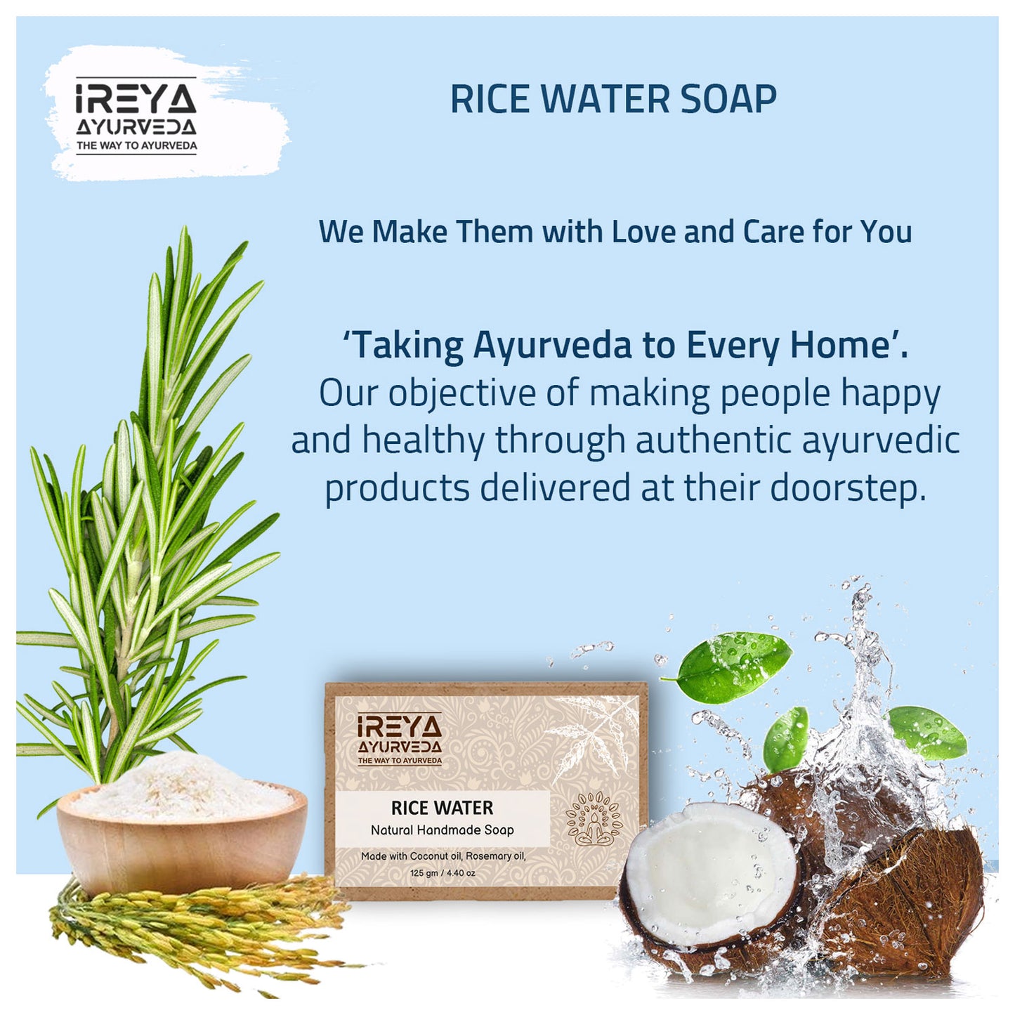 Rice Water Soap - Ireya Ayurveda