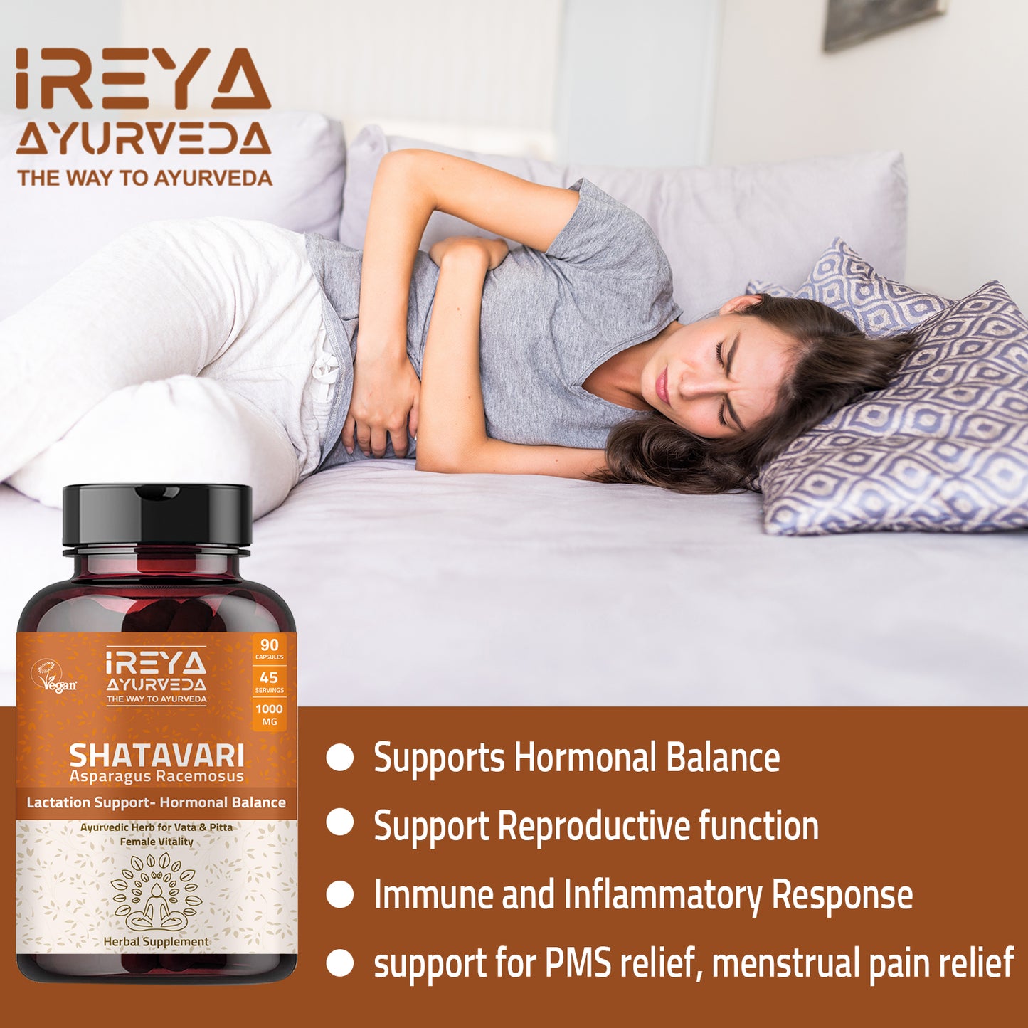 Shatavari Capsules - Ireya Ayurveda